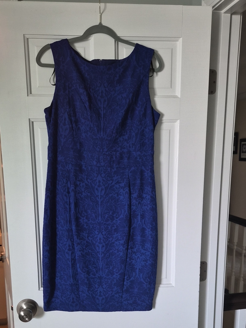 Worthington Sleeveless Midi Sheath Dress in Deep Blue